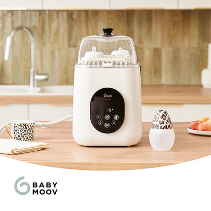 Babymoov NutriWash 4 in 1 Bottle Washer, Steriliser, Dryer & Storer - Mineral Beige