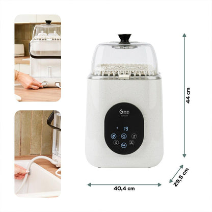 Babymoov NutriWash 4 in 1 Bottle Washer, Steriliser, Dryer & Storer - Mineral Beige