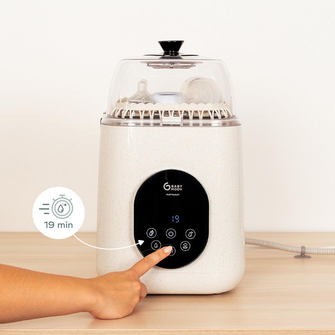 Babymoov NutriWash 4 in 1 Bottle Washer, Steriliser, Dryer & Storer - Mineral Beige