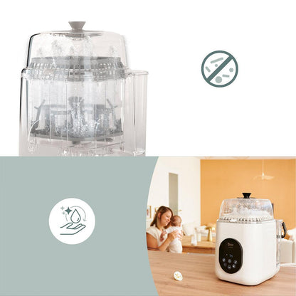 Babymoov NutriWash 4 in 1 Bottle Washer, Steriliser, Dryer & Storer - Mineral Beige