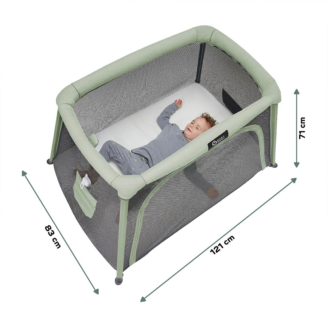 Babymoov Travel Cot 3 in 1 Moov & Comfy - Sage