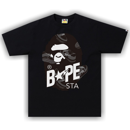 BAPE Random Bape Sta Ape Head Relaxed Tee 'Black'