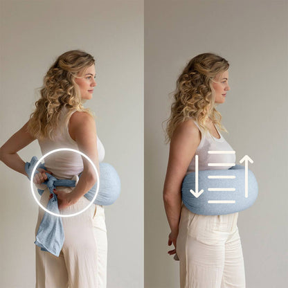 bbhugme Nursing Pillow - Blue Melange