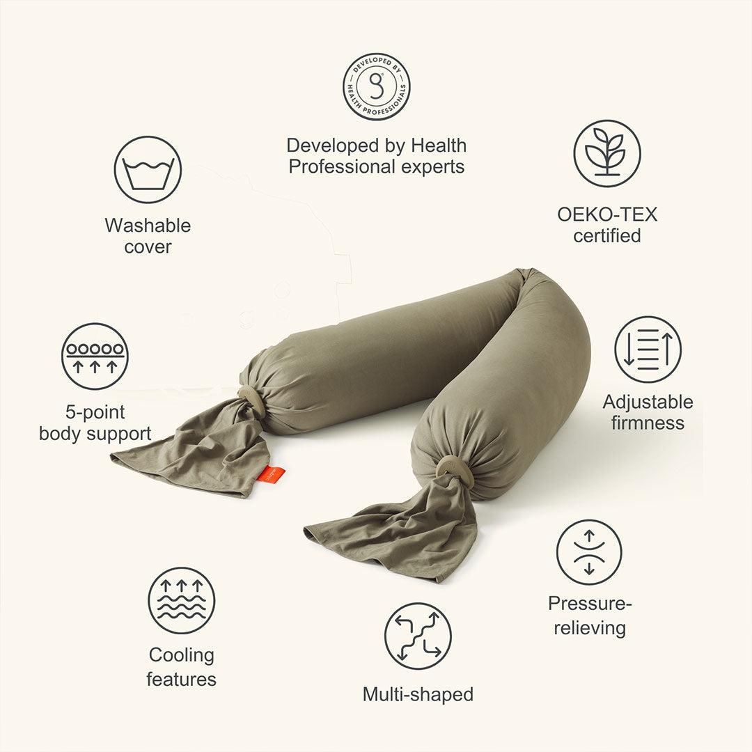 bbhugme Pregnancy Pillow - Dusty Olive