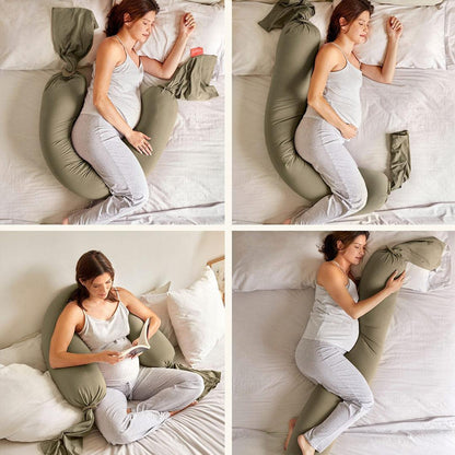 bbhugme Pregnancy Pillow - Dusty Olive