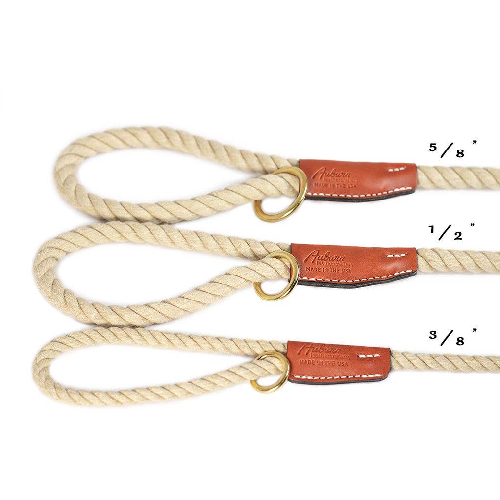 Auburn Leathercrafters - Cotton Rope Leash - Snap