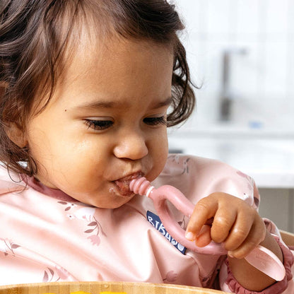 Bibado Dippit Multi-Stage Weaning Spoon + Dipper - Blush