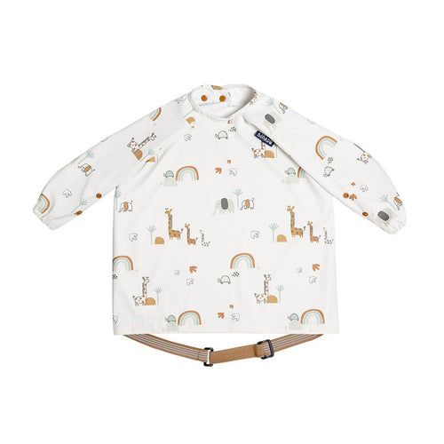 Bibado Long Sleeve Coverall Weaning Bib - Serengeti Spaghetti