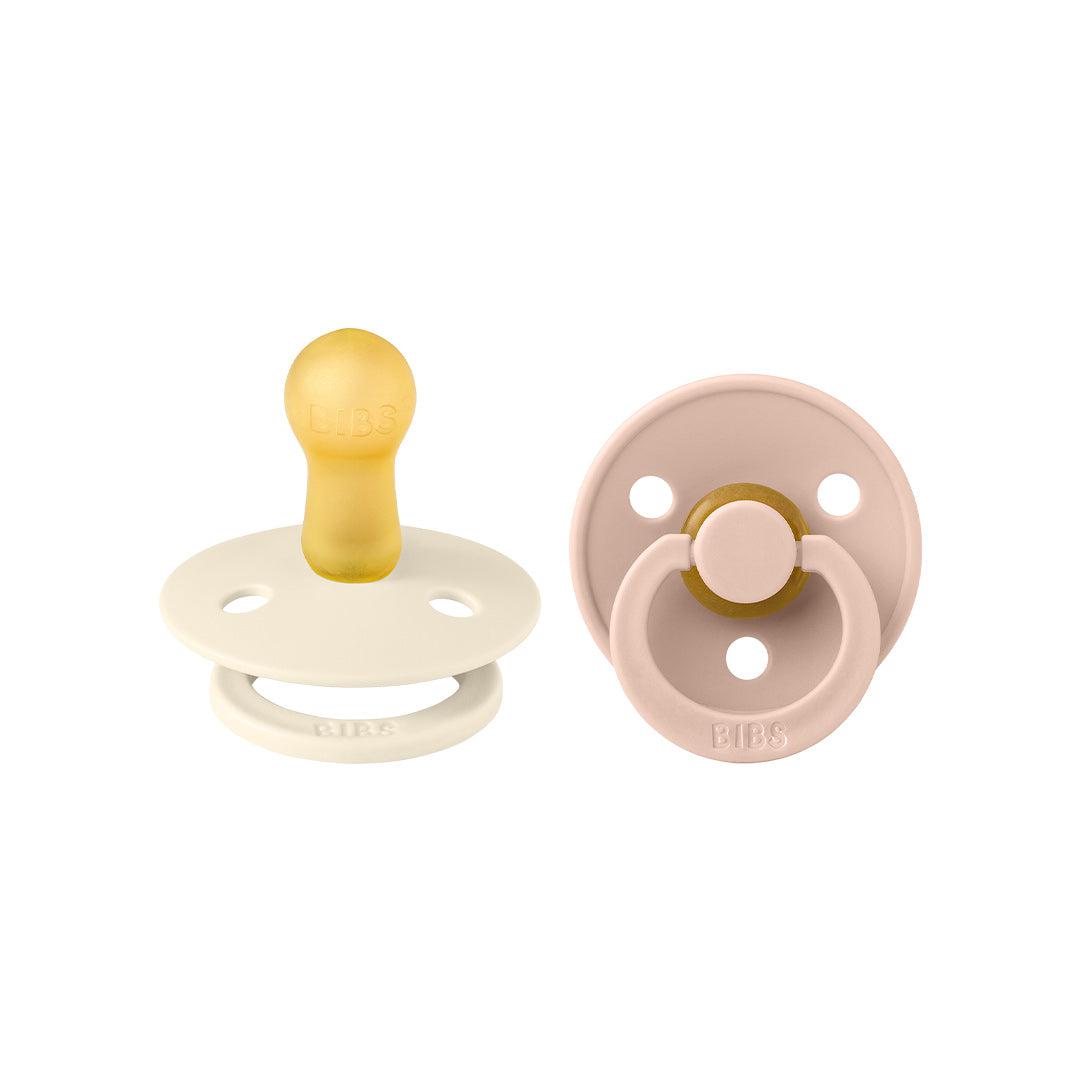BIBS Colour Latex Pacifiers - Ivory + Blush - 2 Pack