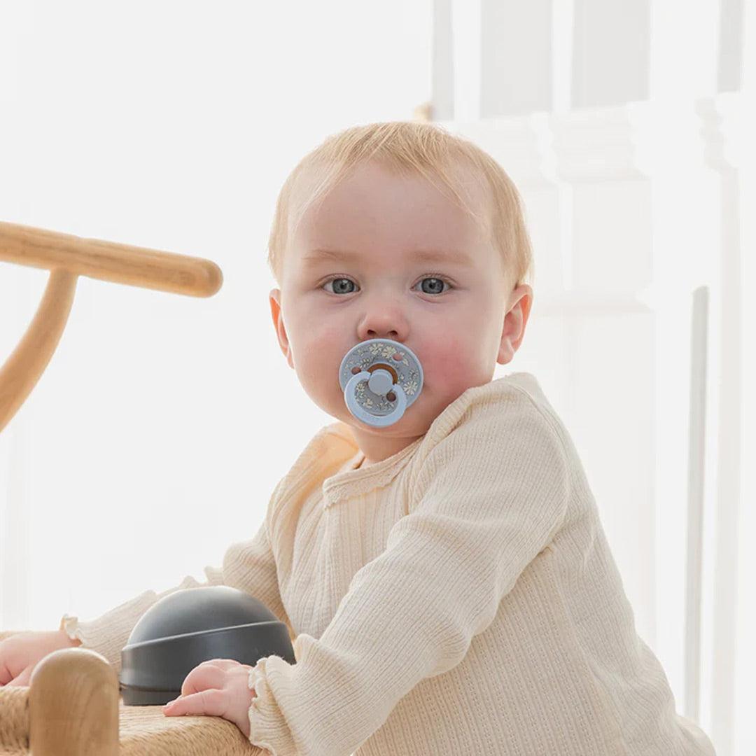BIBS X LIBERTY Colour Latex Pacifier - 2 Pack - Sage Mix - Eloise