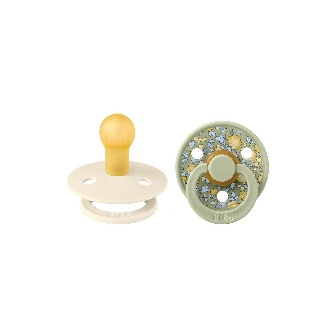 BIBS X LIBERTY Colour Latex Pacifier - 2 Pack - Sage Mix - Eloise