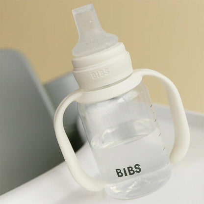 BIBS World Baby Sippy Bottle Spout Silicone 1 Pack 150ml - Ivory