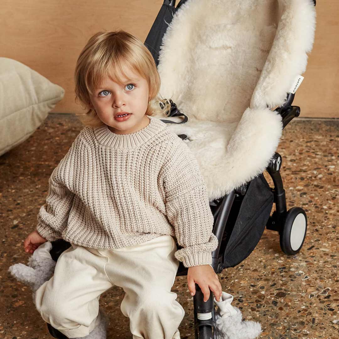 BINIBAMBA Merino Sheepskin Snuggler - Milk