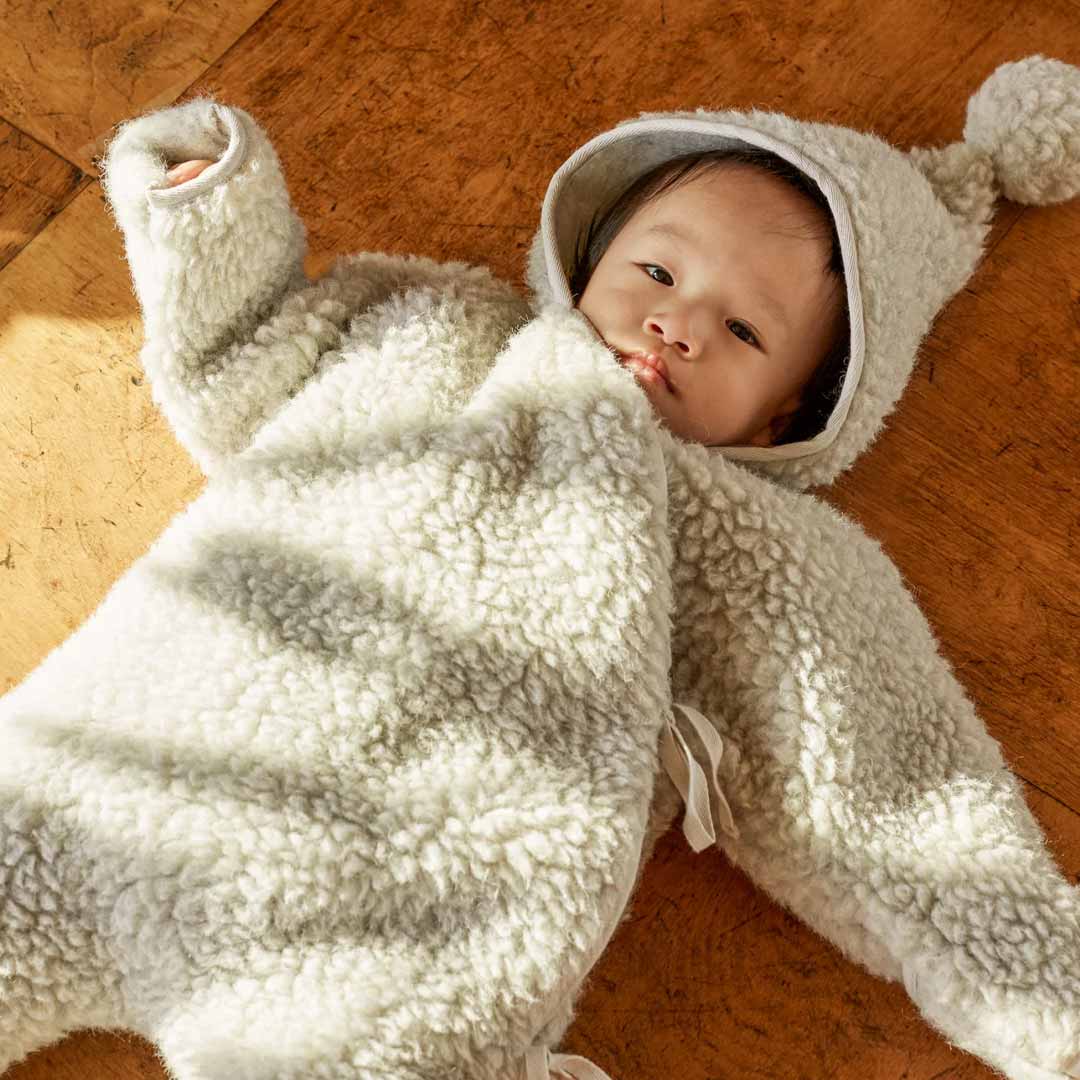 BINIBAMBA Merino Snugglesuit - Cloud
