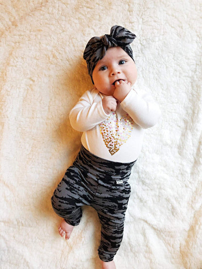 Black And Gray Zebra Headbands