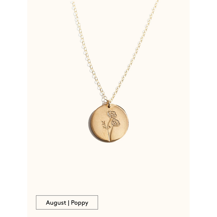 Bloom Birth Month Necklace- Assorted Months