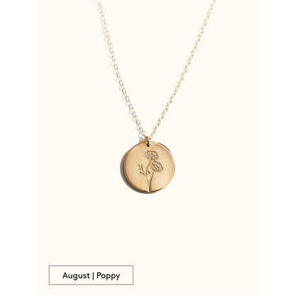 Bloom Birth Month Necklace- Assorted Months