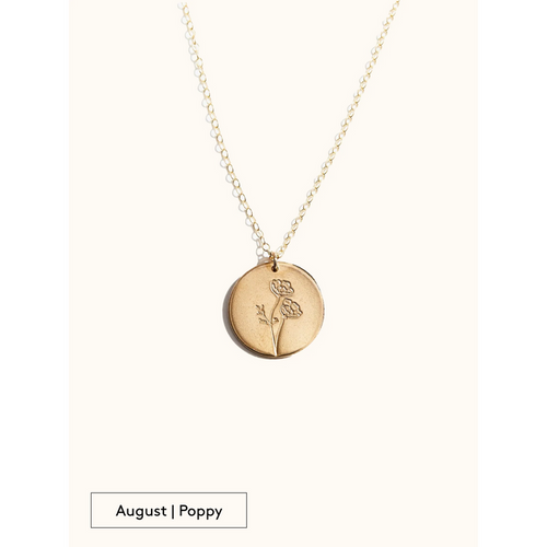 Bloom Birth Month Necklace- Assorted Months