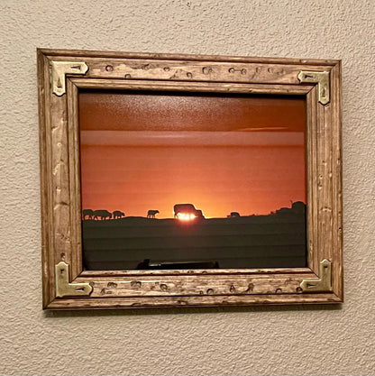 Brass Cornered Rustic Frame