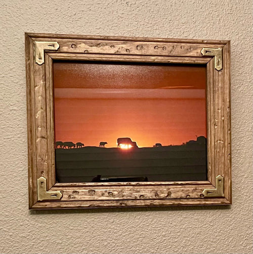 Brass Cornered Rustic Frame