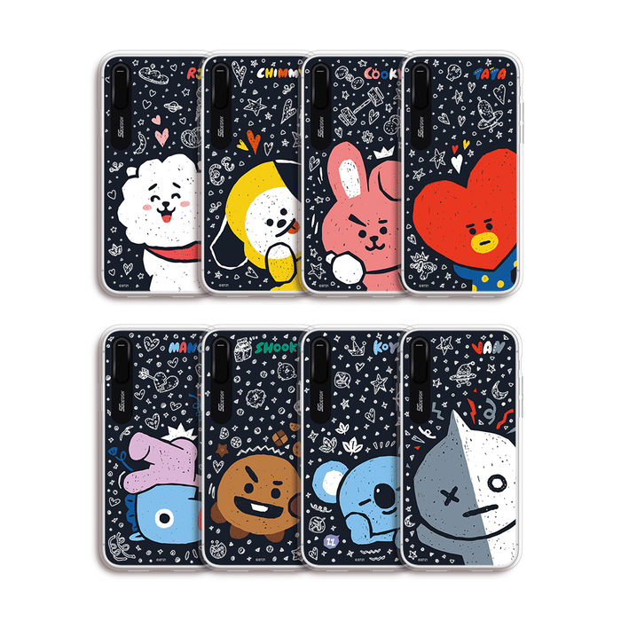 [BT21] PRESS ME GRAPHIC LIGHT UP CASE (HYBRID) FOR IPHONE