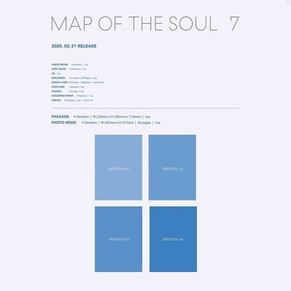 BTS - MAP OF THE SOUL: 7 (You Can Choose Ver + Poster + Free Shipping)