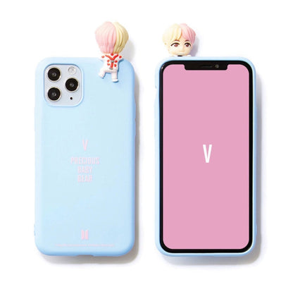 BTS Official CHARACTER Figure Color Jelly Case Nickname Version (for iPhone and Samsung)