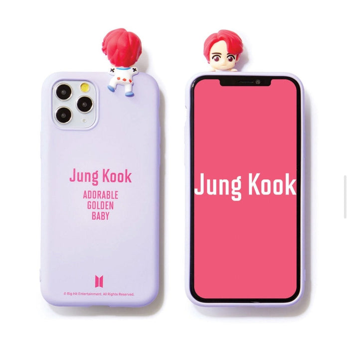 BTS Official CHARACTER Figure Color Jelly Case Nickname Version (for iPhone and Samsung)
