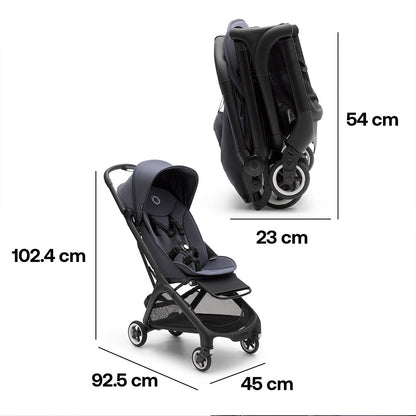 Bugaboo Butterfly Travel Pushchair - Black/Stormy Blue