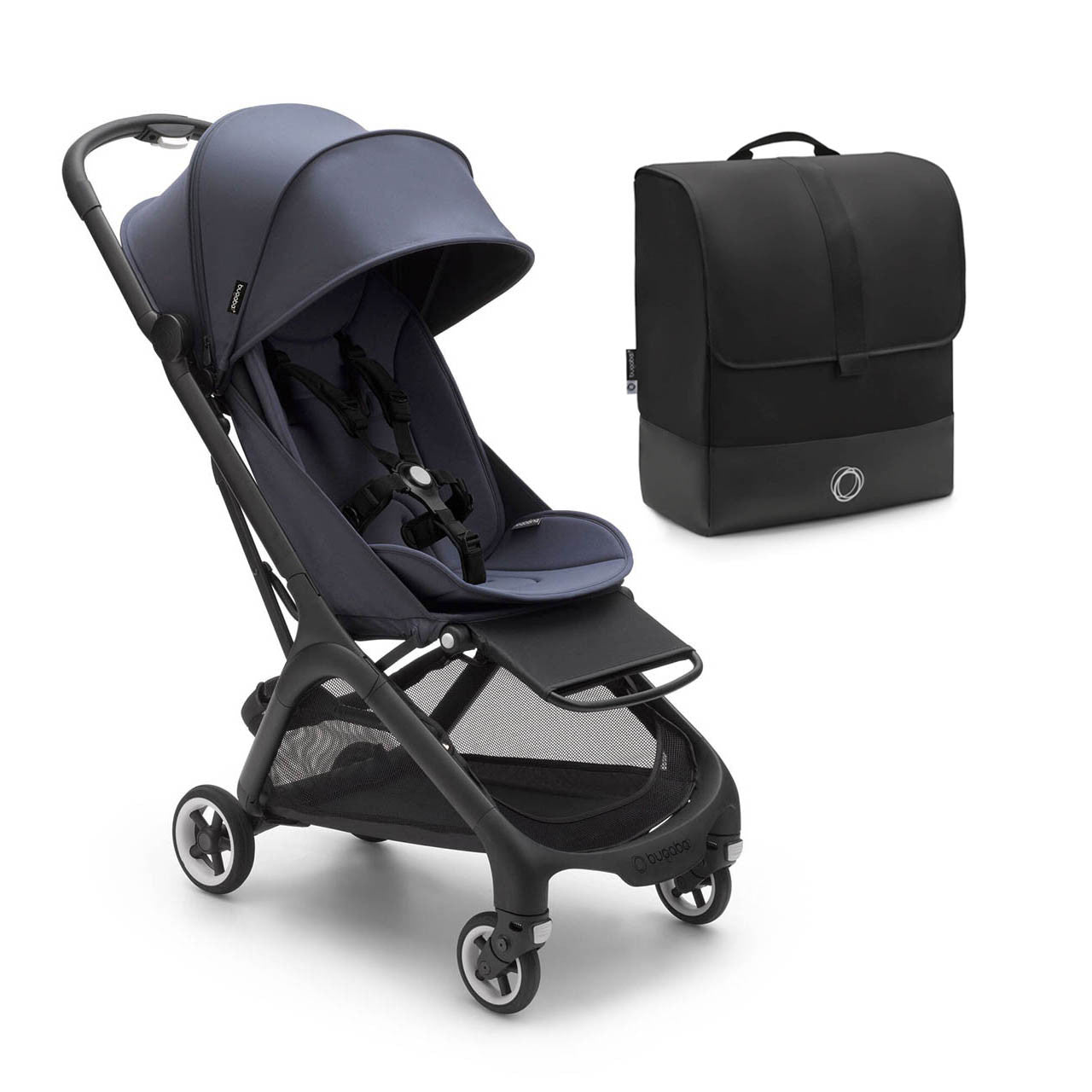 Bugaboo Butterfly Travel Pushchair - Black/Stormy Blue