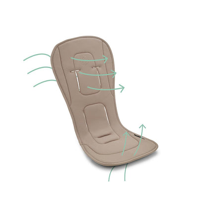 Bugaboo Dual Comfort Seat Liner - Dune Taupe