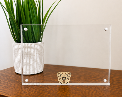 Bulldog Magnetic Acrylic Picture Frame