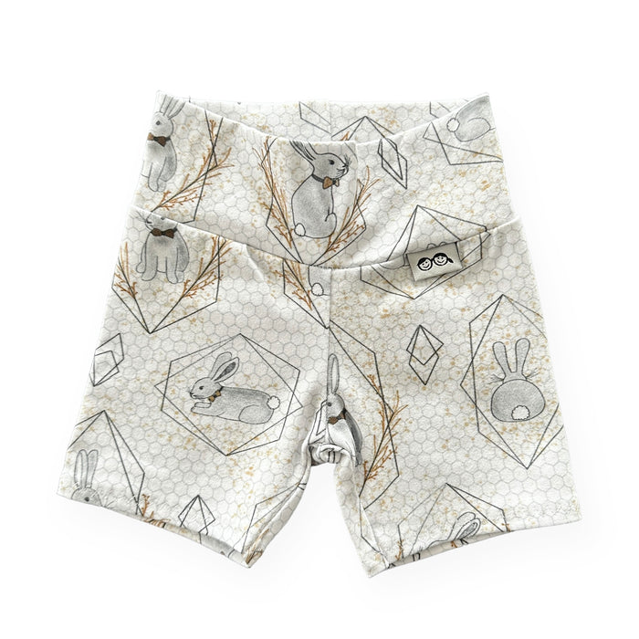 Bunny on Honeycomb Biker Shorts Lounge Set