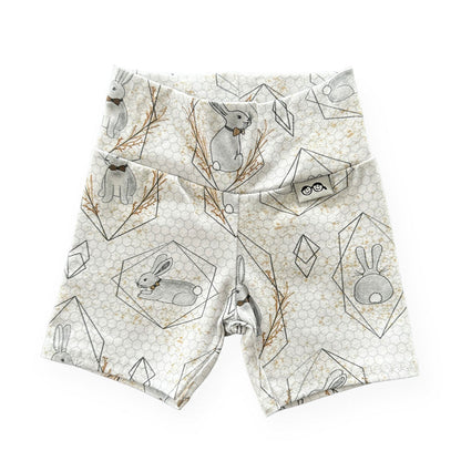 Bunny on Honeycomb Biker Shorts Lounge Set
