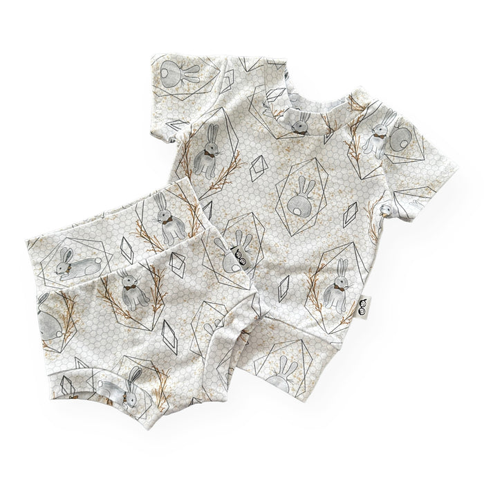 Bunny on Honeycomb Summer Lounge Set