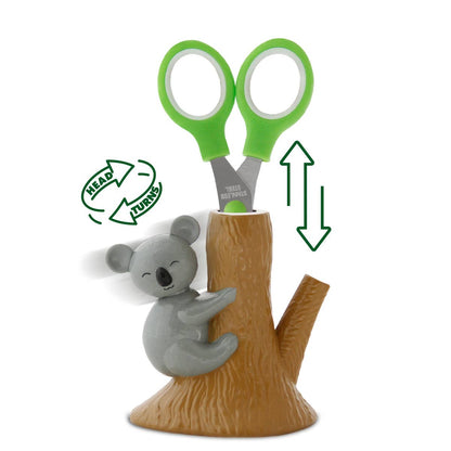 Child Scissors with Animated Koala Holder