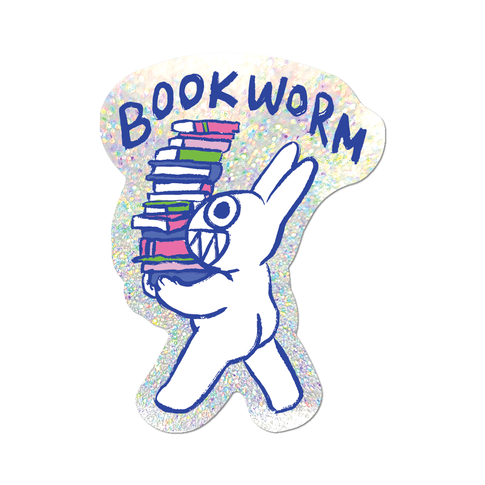 Bookworm by Apply - Die-Cut Sticker