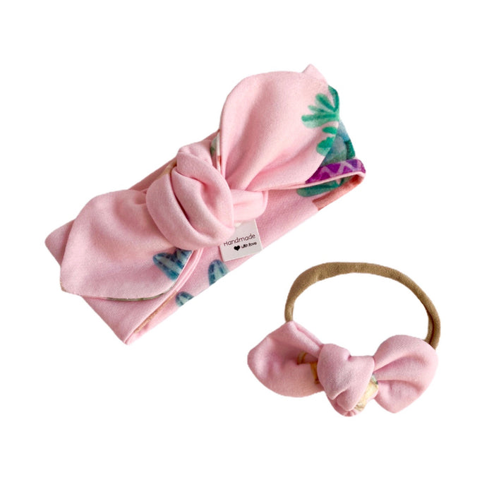 Cactus Pots on Pink Headbands