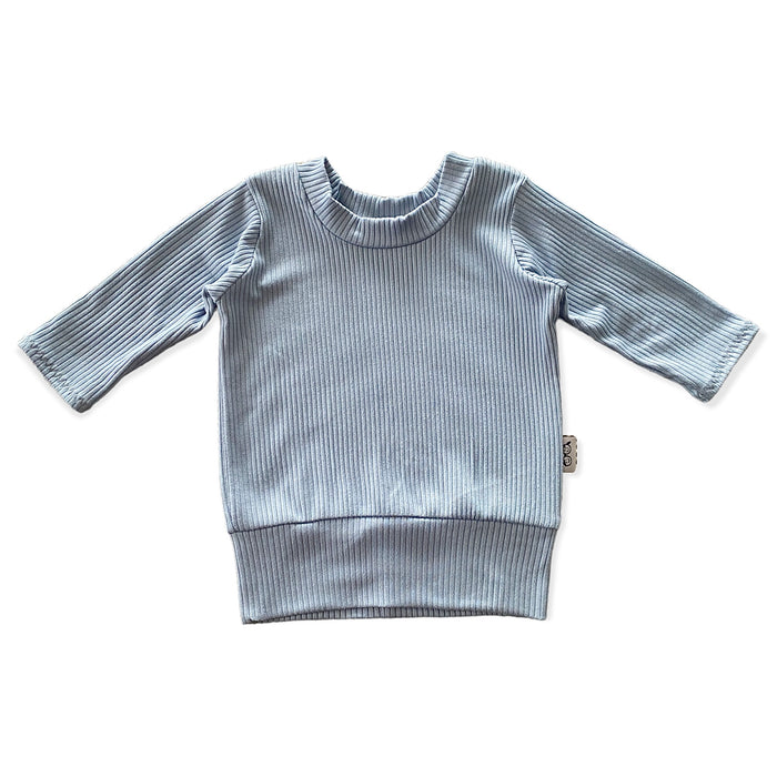 Chambray Ribbed Lounge Top