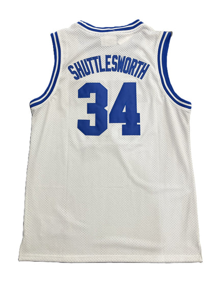 Champion Jesus Shuttlesworth Mesh Basketball Jersey (White)