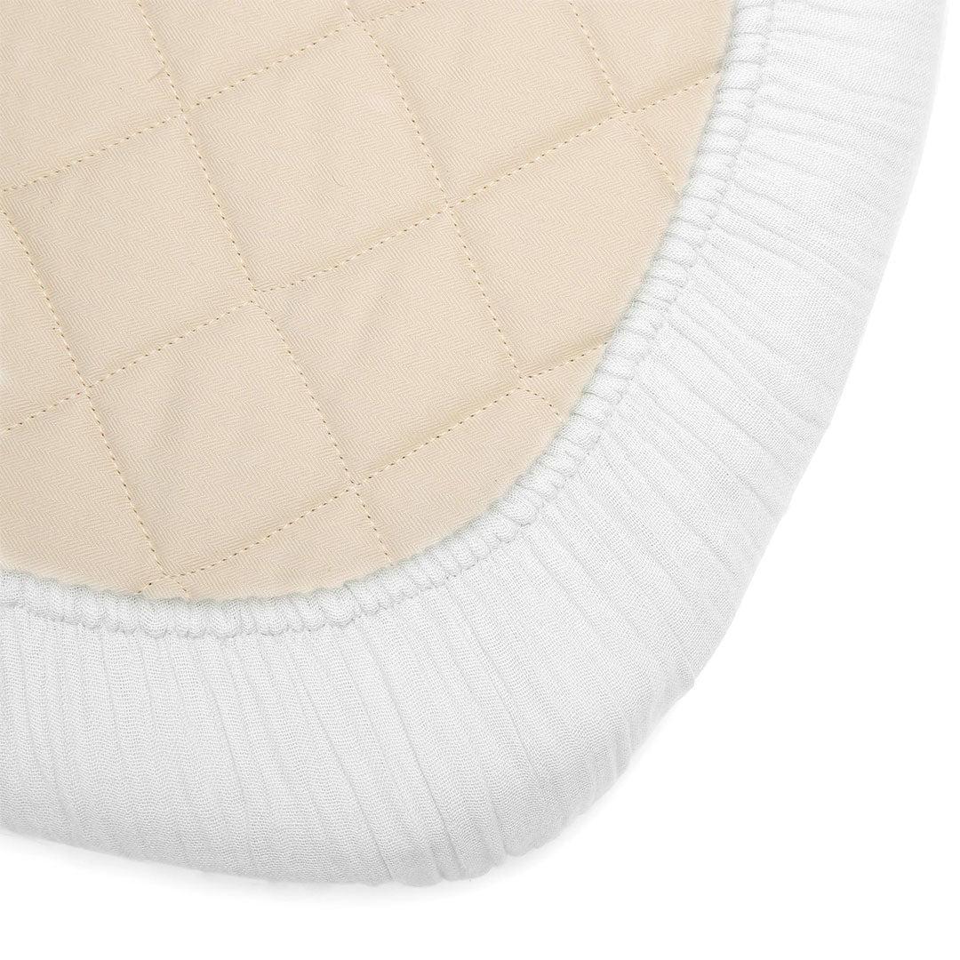Charlie Crane KUMI Crib Fitted Sheet - White