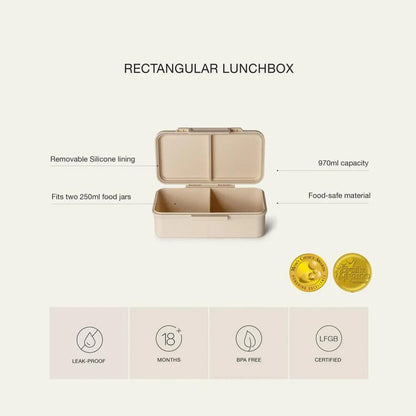 Citron Rectangle Lunchbox - Ballerina