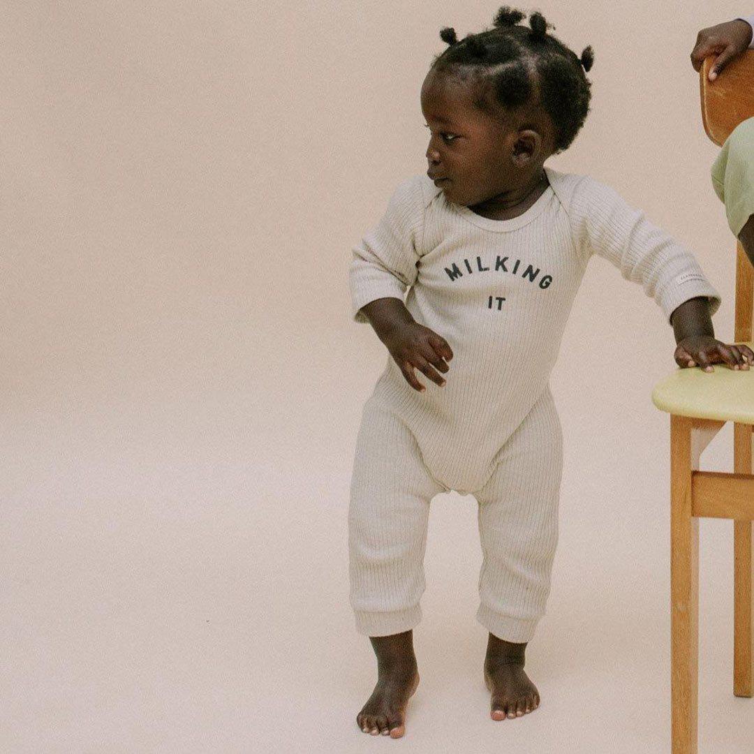 Claude & Co "Milking It" Onesie - Oat