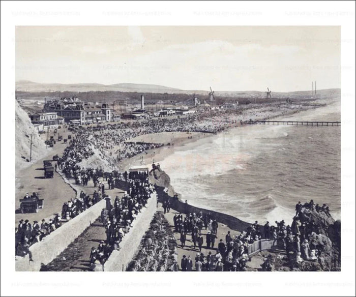 Cliff House and Windmills, San Francisco - VINTAGEARTREPRINTS.COM