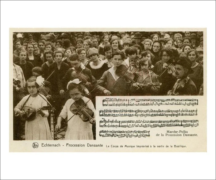 Corps de musique sortie d'Eglise - VINTAGEARTREPRINTS.COM