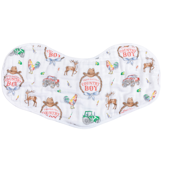 Country Boy 2 in 1 Burp Cloth and Bib