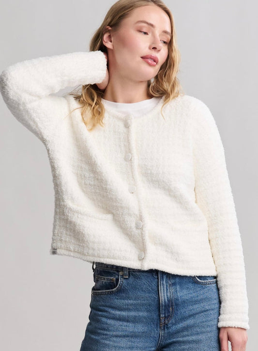 CozyChic Textured Button Front Sweaters by Barefoot Dreams