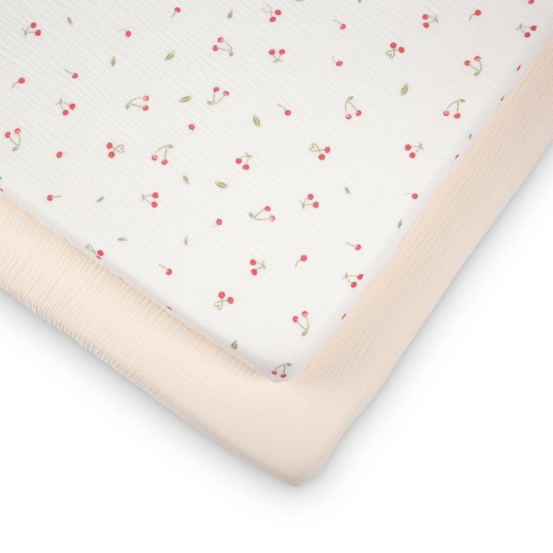 CuddleCo 4pc Cot Bed Bedding Set - Ditsy Cherry