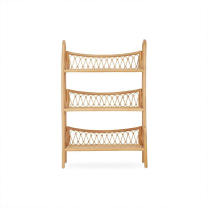 CuddleCo Aria 3 Tier Rattan Shelving Unit - Natural
