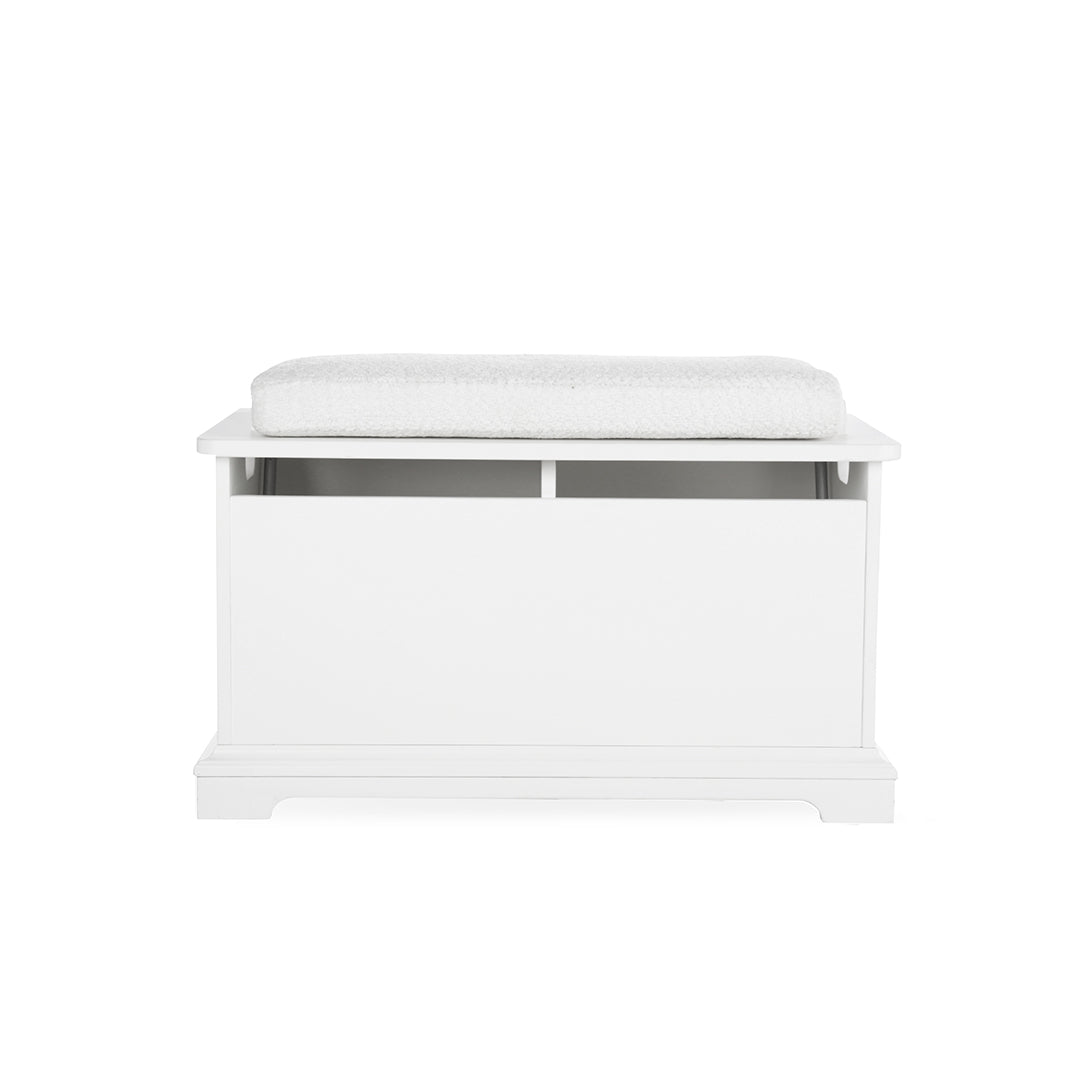 CuddleCo Storage Box & Cushion - White